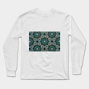 Morocco Islamic tile pattern 5 Long Sleeve T-Shirt